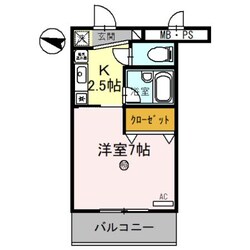 サンタウン竹鼻　Bの物件間取画像